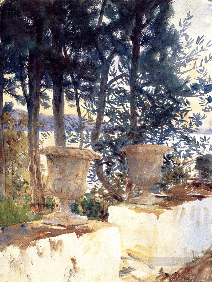 Corfu The Terrace landscape John Singer Sargent Oil Paintings